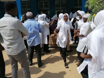 Very happy faces at Armitage School